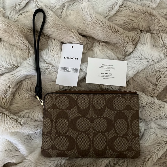 Coach Signature Wristlet - Picture 2 of 3